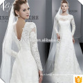 Long Sleeve Sweetheart with Low Back Lace Applique Mermaid Bride Dress White Fishtail Wedding Dresses